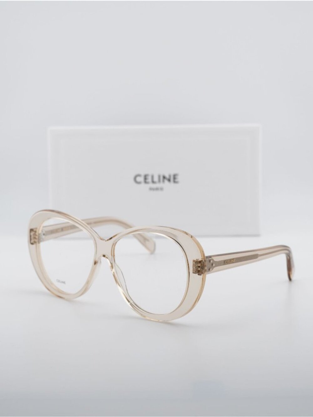 Celine CL50150I 057 Butterfly Eyeglasses 57mm - Shiny Beige